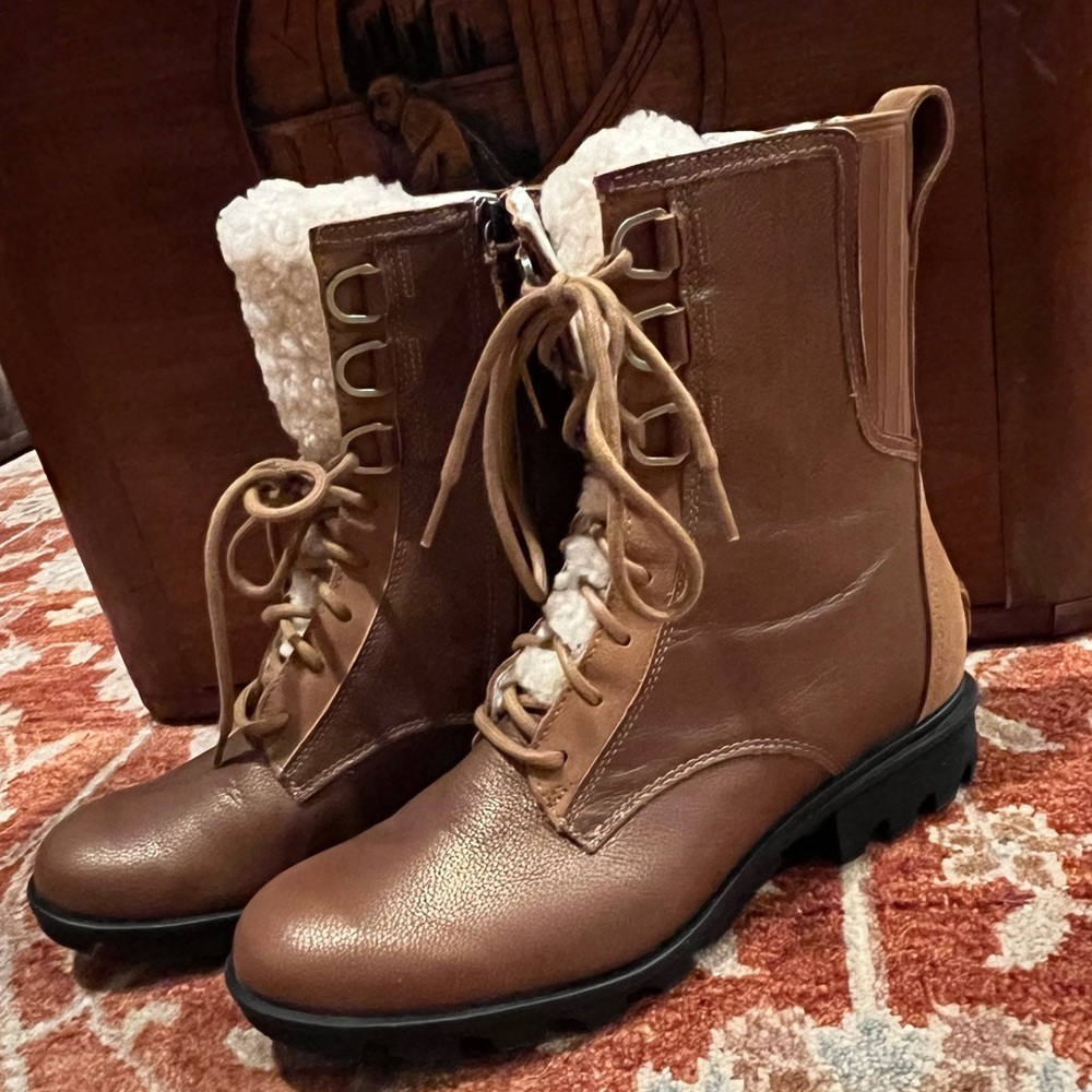 Sorel Phoenix Lace Shearling Sz 10.5 - Picture 8 of 8